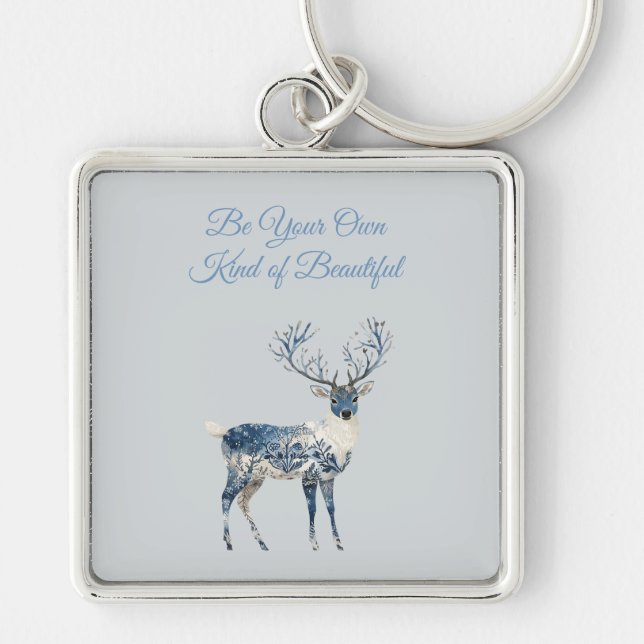Llavero Blue White Chic Deer (Frente)