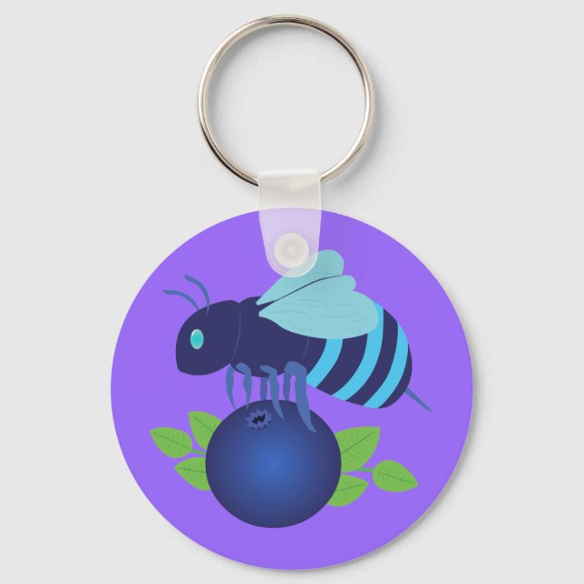 Llavero Blueberry Bee (Anverso)