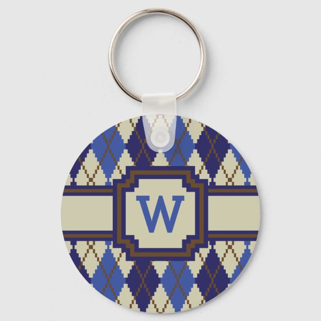 Llavero Blueberry Scone Argyle Keychain (Anverso)
