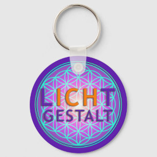 Llavero Blume Des Lebens Lichtgestalt, violeta