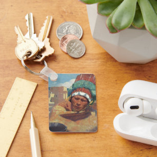 Llavero Blumenschein, Retrato de nativo americano de Taos