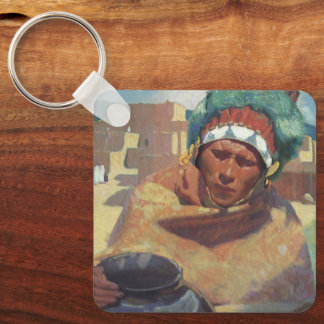 Llavero Blumenschein, retrato indígena nativo americano de