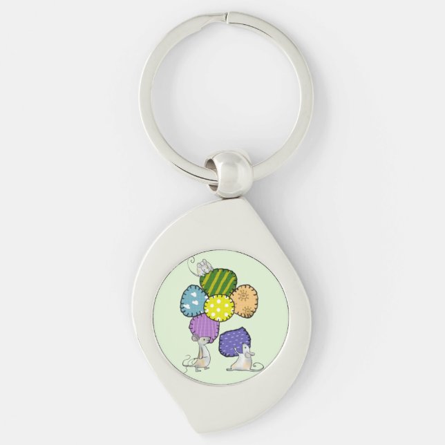 Llavero Blüte nähen (Anverso)