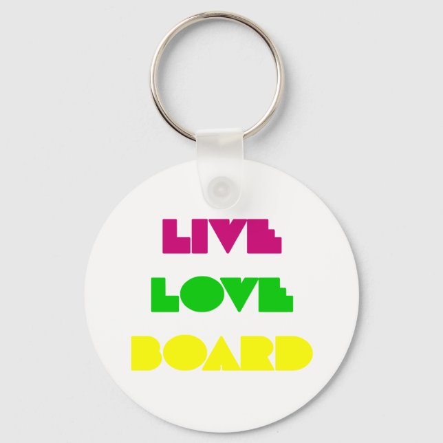 Llavero BoardChick Live Love Board (Anverso)