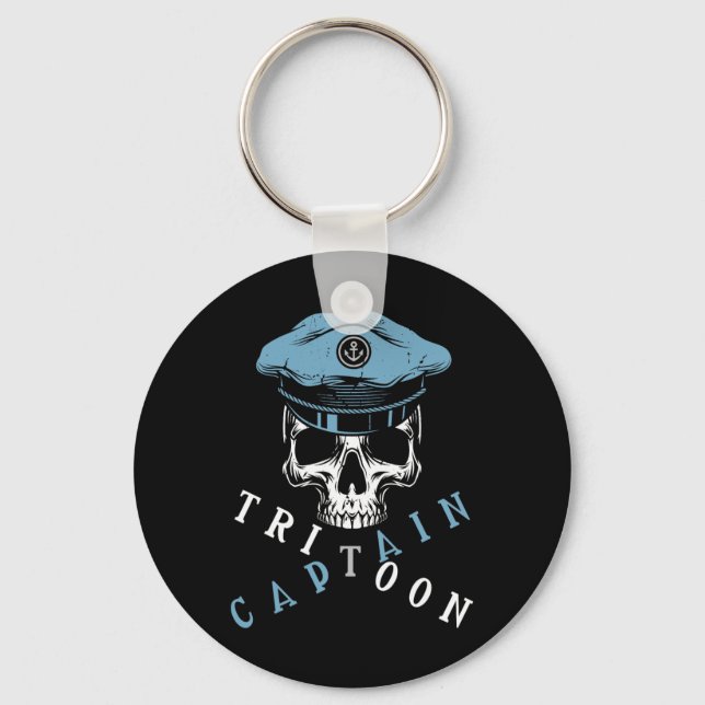 Llavero Boating Tritoon Captain Flatboat Life Pontoon For  (Anverso)