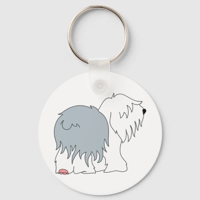 Llavero Bobtail Sheepdog (Anverso)