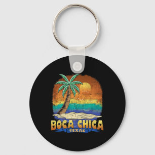 Llavero Boca Chica Texas Vintage Distresres Souvenir