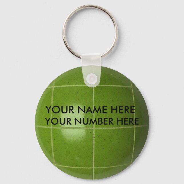 Llavero Bocas De Keychain Con Su Nombre, Su Número (Anverso)