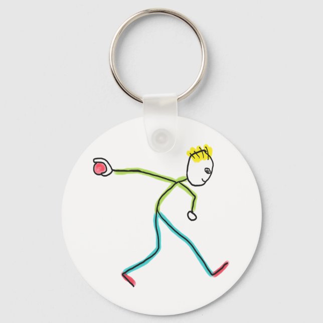 Llavero Bocce Ball Stickman (Anverso)