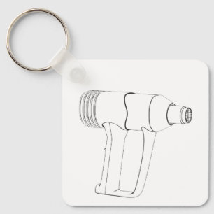 Llavero Boceto de pistola de calor industrial eléctrica