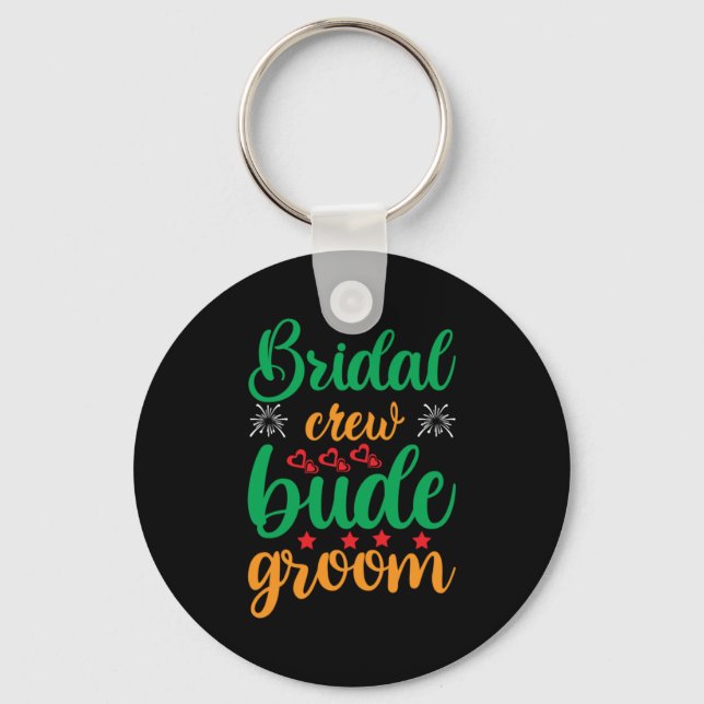 Llavero Boda Bridal Crew Groom (Anverso)