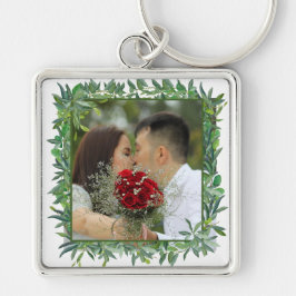 Llavero Boda de color de agua moderno