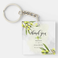 Boda de marcas acuáticas de oliva Gracias