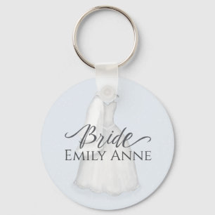 Llavero Boda de novia Vintage Vestido Favor personalizado