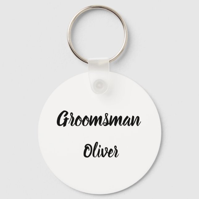 Llavero Boda de regalos de nombre personalizado de regalo  (Anverso)