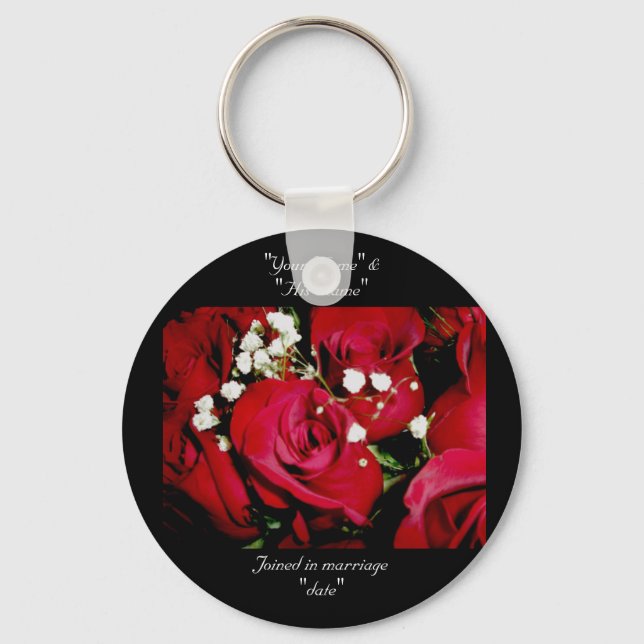 Llavero Boda de rosas Keychain (Anverso)