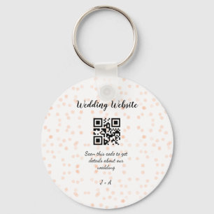 Llavero Boda de sitio web escanear código QR para obtener