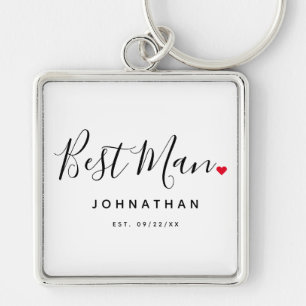 Llavero Boda elegante del mejor hombre