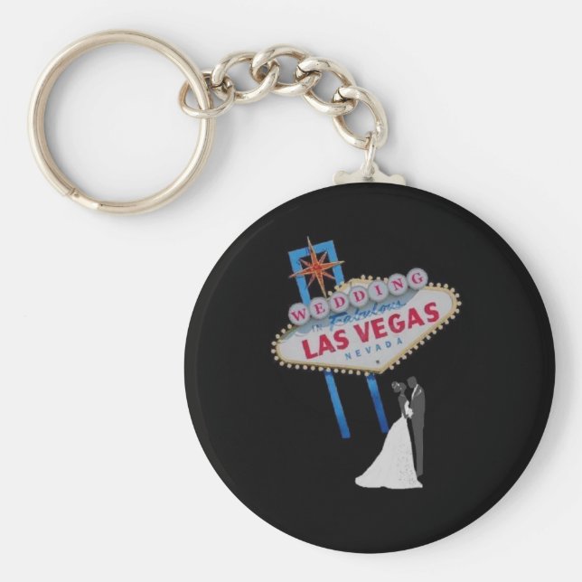 Llavero Boda En Fabuloso Keychain De Las Vegas (Frente)