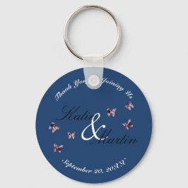 Llavero Boda Gracias Keepsake Butterflies