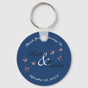 Llavero Boda Gracias Keepsake Butterflies
