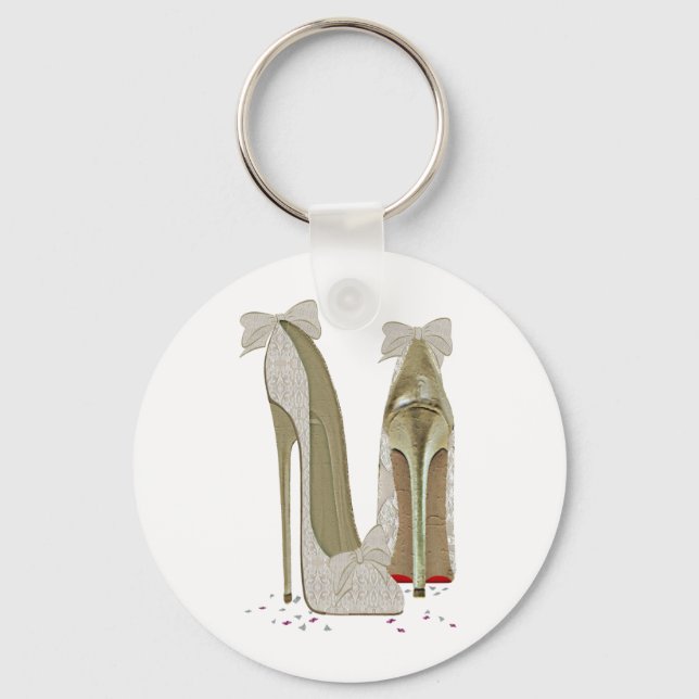 Llavero Boda High Heels Art (Anverso)