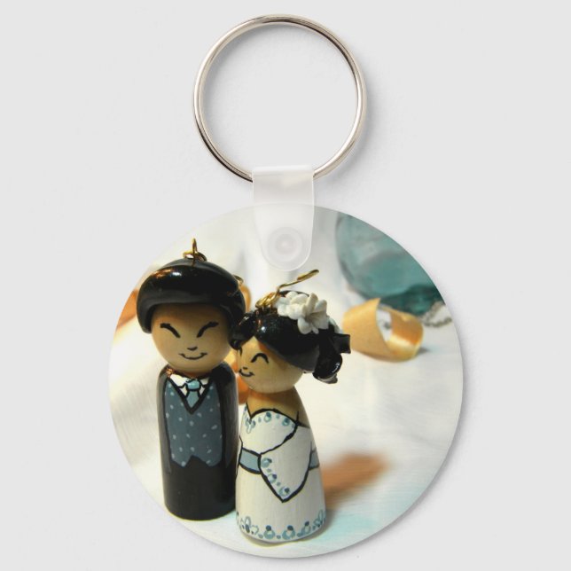 Llavero Boda I de Kokeshi (Anverso)