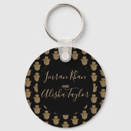 Llavero Boda india Salven la fecha Hamsa Henna