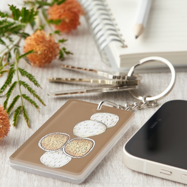 Llavero Boda mexicano de té ruso prepara galletas de bola  (Frente Derecha)