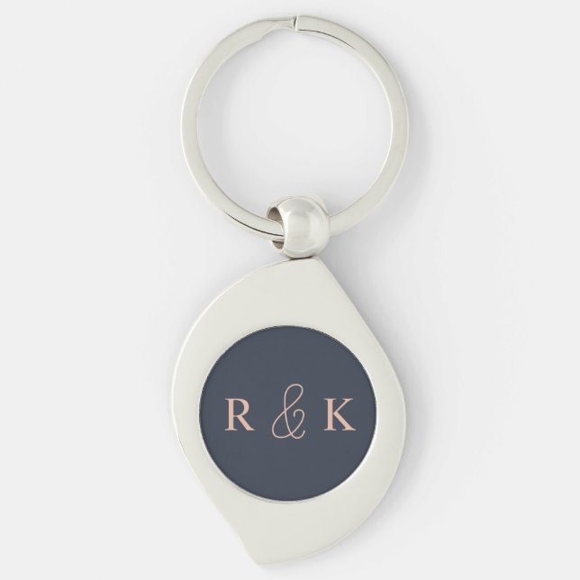 Llavero Boda monogramado personalizado (Anverso)