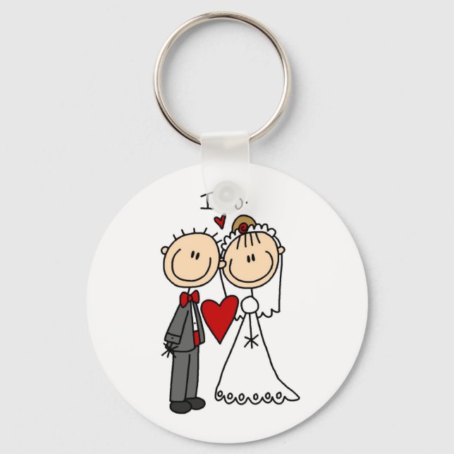 Llavero Boda Pareja hago camisetas y regalos (Anverso)