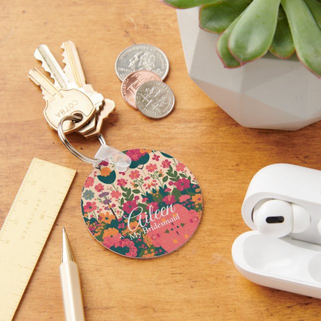 Llavero Boda Personalizada de la dama de honor (Escritorio )