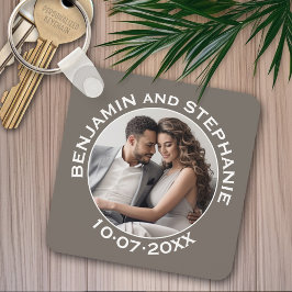 Llavero Boda Primer nombre personalizado y año de foto nav