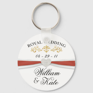 Llavero Boda real - recuerdos elegantes de Guillermo y de