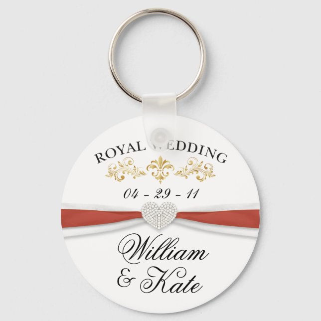 Llavero Boda Real - William & Kate Elegant Keepsakes (Anverso)