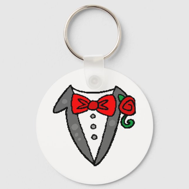 Llavero Boda Tuxedo Keychain (Anverso)