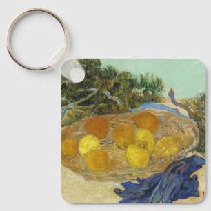 Llavero Bodegón de naranjas limones guantes azules de Van