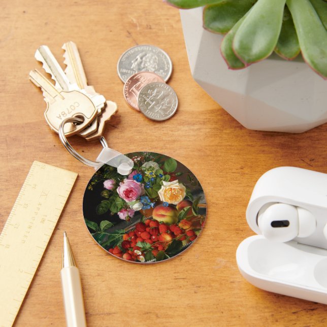 Llavero Bodegón Rosas y Fresas de Otto Ottesen (Escritorio )