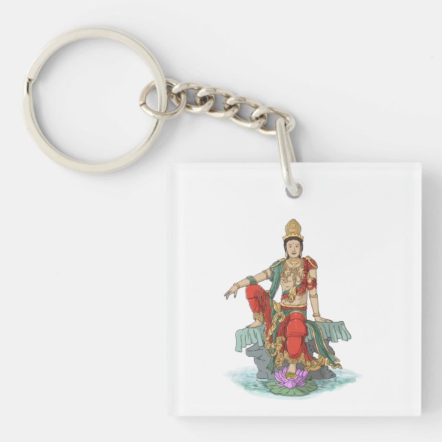 Llavero Bodhisattva de la cadena de claves de la compasión (Frente)