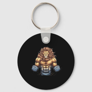 Llavero Bodybuilder Lion Lover Gym Wear Fitness Workout Bo
