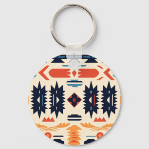 Llavero Boho geométrico azteca tribal del suroeste