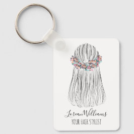 Llavero Boho Hair Stylist Flower Crown Bridal Hairstyle