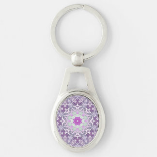 Llavero Boho moda Bohemian lilac mandala púrpura