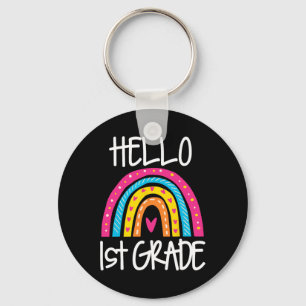 Llavero Boho Rainbow Hola primer curso de enseñanza de pri