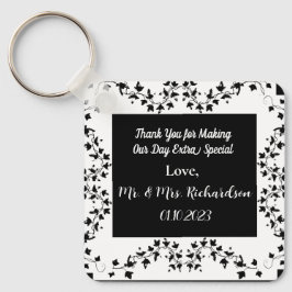 Llavero Boho Whimsical Botanical Wedding Favor Keychain