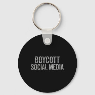Llavero Boicot a medios sociales con problemas