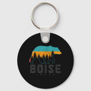 Llavero Boise Idaho Oso Grizzly Orgullo Al Aire Libre Vint
