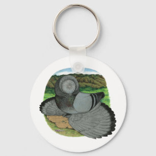 Llavero Bokhara Trumpeter Pigeon Blue