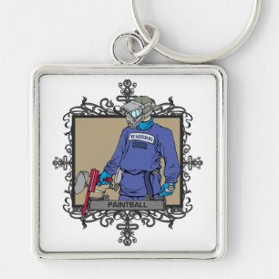 Llavero Bola agresiva de la pintura