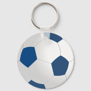 Llavero Bola azul y blanca